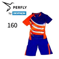 子供160 デカトロン PERFLY 上下セット バドミントンウェア