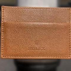 ROLEX ロレックス ブラウンレザー カードケース　非売品