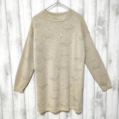 natural mist Class　(F)　ニットチュニック　メガネ柄