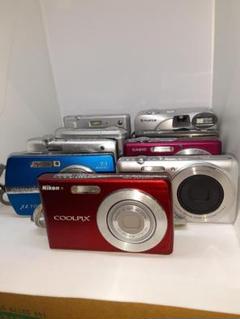 デジカメ　9台　ジャンク品 canon デジタルカメラ ジャンク品セット 全4台+小型ストロボ1台
