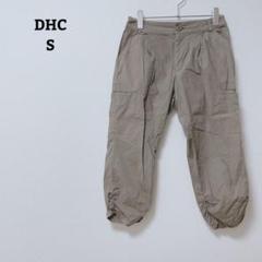 ディーエイチシー　カーゴパンツ　裾シャーリング　ストレッチ　薄手　カジュアル　S