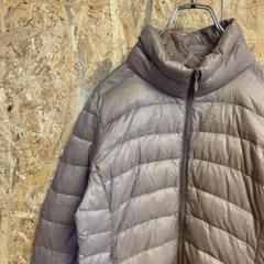 AE7041 UNIQLO ライトダウン ベージュ レディース M 80