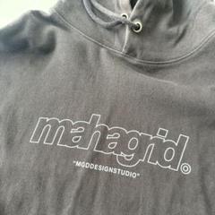mahagrid マハグリッド サードロゴ プルオーバーパーカー