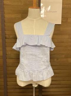 【SALE】新品　ジルスチュアート　水玉　水色　フリル　キャミソール