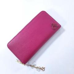 未使用品　ピンキー＆ダイアン　長財布　ピンク　ラウンドファスナー PINKY&DIANNE 【50%OFF】【正規販売店】PINKY&DIANNE インター