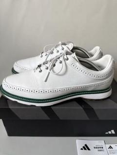 【インソール未使用】adidas golf MC80 スパイクレスシューズ白/緑 インソール未使用】adidas golf MC80 スパイクレスシューズ白/緑