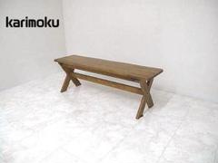 希少karimoku カリモク ルスティック スツール 1人掛けベンチ2セット Yahoo!オークション -「カリモク rustic ベンチ」の落札相場