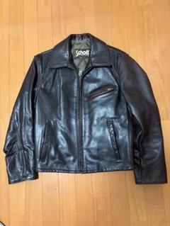 美品/希少✨schott ライダースジャケット　シングル　ブラック 中古・古着通販】Schott (ショット) シングルライダース
