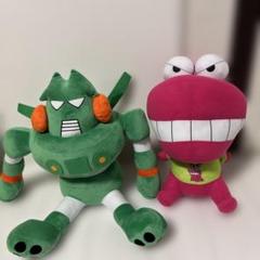カンタムロボとワニ山さんの大きなぬいぐるみ