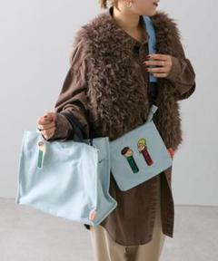 イアパピヨネ、LOUPNOIR 緑系トートバッグ イアパピヨネ、LOUPNOIR 緑系トートバッグ