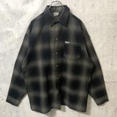 USA製 caltop カルトップ オンブレ チェックシャツ ネルシャツ Lのサムネイル