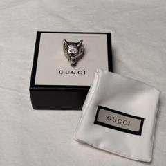 GUCCI アンガーフォレスト ウルフヘッド リング 15号