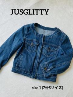新品未使用】JUSGLITTY クロップド Gジャン(D30)XQM