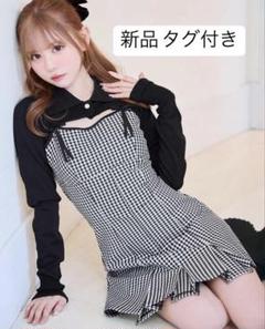 ミシェルマカロン♡新品タグ付ファーチェックニットワンピースXSベージュ 2025年最新】ギンガムチェックワンピ ミシェルマカロンの人気