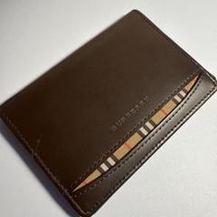 未使用✨　バーバリー　名刺入れ　カードケース　ノバチェック　キャンバス　ボルドー 未使用✨ バーバリー 名刺入れ カードケース ノバチェック