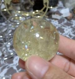 シトリンクォーツ☆スフィア☆高品質☆虹あり