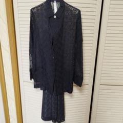 ワイズ　Y's　ブラック レース ロングシャツ ロングスカートセット