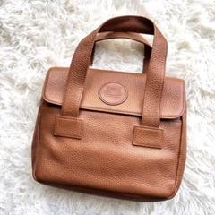 わちふぃーるど ダヤン 本革 ハンドバッグ シボ革 - メルカリ