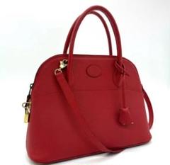 美品　HIGH CLASS ハイクラス　レザー　2way バッグ　キャメル H51 HIGH CLASS ハイクラス ハンドバッグ レザー 鍵付き 美品