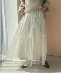 ローリーズファーム　LOWRYS FARM チュールティアードスカート