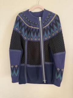 20aw sacai  ウールライダースニット　サイズ2 2025年最新】sacai ライダース ニットの人気アイテム - メルカリ