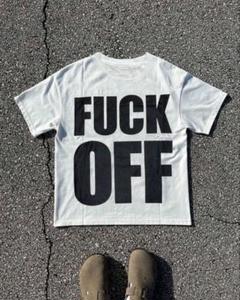 FUCK OFF 総柄 半袖シャツ 90s 00s 新品/90's/FUCK OFF/企業物/ギミックプリント/半袖Tシャツ/黒