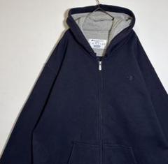 Champion チャンピオン　無地　刺繍ロゴ　裏起毛　ジップアップパーカー