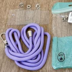 早い者勝ち‼️スマホストラップ ショルダーストラップ 全機種対応 パープル