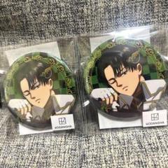 進撃の巨人　リヴァイA まるくじ　チェスStyle 缶バッジ　2個