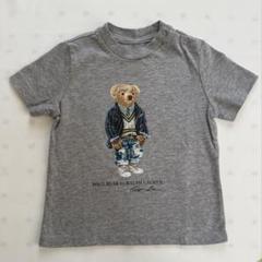 ポロラルフローレン　PoloベアTシャツ　グレー　80
