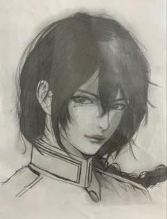 鉛筆画　オリジナルイラスト　手描きイラスト　アナグロイラスト