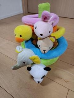 エドインター　ふわふわなげっこ　アニマル輪投げ　知育玩具　ラトル