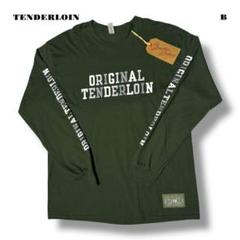 人気品！ TENDERLOIN 長袖 Tシャツ ロンT グリーン 緑 L