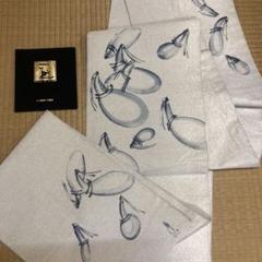 H-445 袋帯 正絹 お太鼓柄 手刺繍 手書き 作家物 レディース
