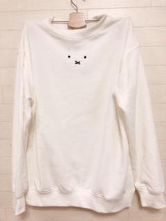 新品 L/ホワイト ラビット ミッフィー 柔らかトレーナー miffy