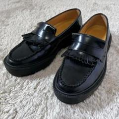 【美品】musubore レザー プラットフォームソール ローファー select 】platform mule loafer / ミュールローファー
