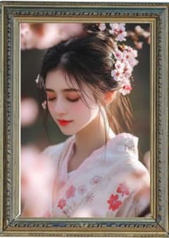 ⭐️売切御免⭐️ダイアモンド富士山開運アーティストRINBEN 53cm×63cm