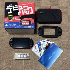SONY PS Vita 赤 16GB メモリーカード マイクラ ケース パック