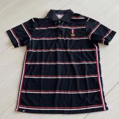 お値下げFILA ブラックストライプ ポロシャツ M