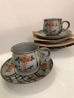 〇【未使用・新品】2014年 九谷焼 コーヒーカップ＆ソーサー2客 〇【未使用・新品】2014年 九谷焼 コーヒーカップ＆ソーサー2客