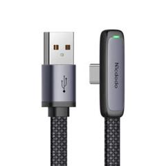 USB-Cケーブル 6A急速充電 極薄L型 Type-C 充電ケーブル