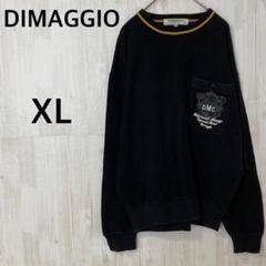 ディマジオ ニット 【XL】セーター 古着 ストリート クルーネック ブラック