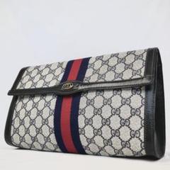 GUCCI - 【5fc3518】グッチ ポーチ GGスプリーム/シェリーライン