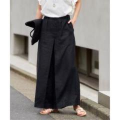 新品 24SS ジャーナルスタンダード リネン タックキュロット 34 ブラック JOURNAL STANDARD（ジャーナルスタンダード）の「《追加3
