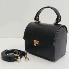 ✨新品未使用✨レフィエ　カーフレザー　フラップバック 2way ブラック　箱型