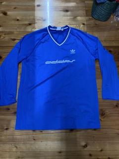 adidas サッカーシャツ　メッシュ　長袖 XL