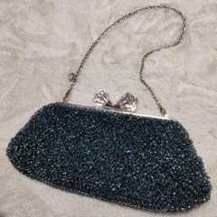 【美品】ANTEPRIMA ビーズショルダーバッグ・パーティバッグ　2way黒 bgs047057_099_01.jpg