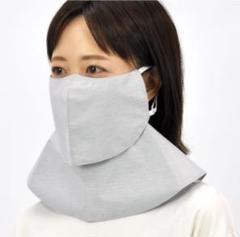 サンバリア100 ケープマスク MOKUグレーのサムネイル