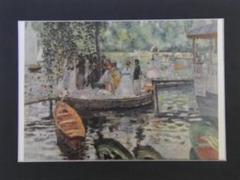 ルノワール・La Grenouillere,コロタイプ版上サイン ルノワール・La Grenouillere,コロタイプ版上サイン