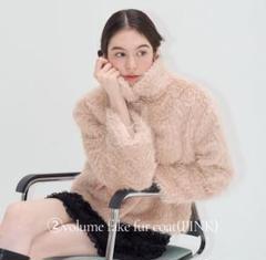 muguet volume fake fur coat PINK ミュゲ　コート muguet volume fake fur coat PINK ミュゲ コート（MyHues